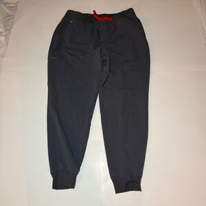 Figs Woman’s Charcoal Joggers with Red Drawcord